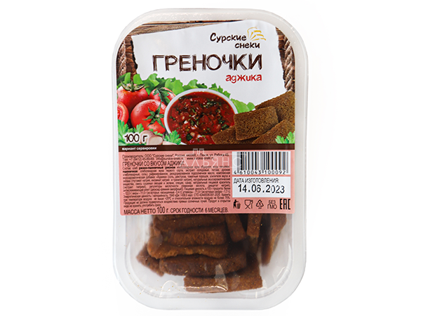 Сурские гренки с Аджикой (100 гр) в Черкесске