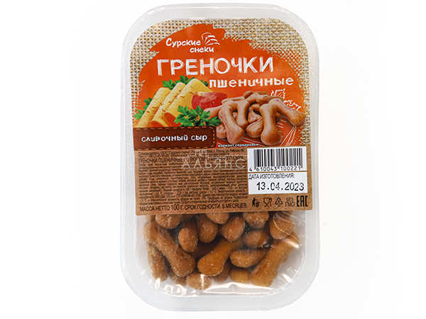 Сурские (ПШЕНИЧНЫЕ) Сливочный сыр (100 гр) в Черкесске