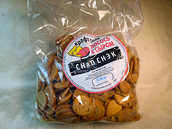 Снапсы ПШЕНИЧНЫЕ "Лосось с сыром" в Черкесске