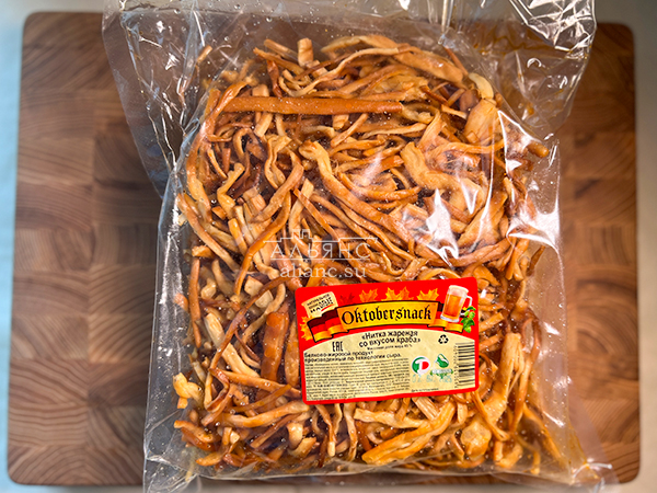 Нитка ЖАРЕНАЯ "Краб" Oktobtersnak 1 кг (сырный продукт) в Черкесске