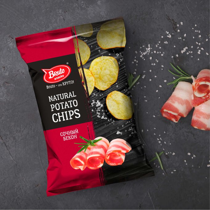 Картофель «Бруто» со вкусом бекона 130 гр. в Черкесске